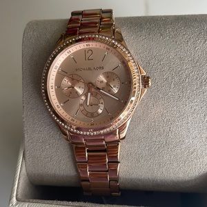 Michael Kors Women's Rose Gold-Tone Stainless Steel Watch